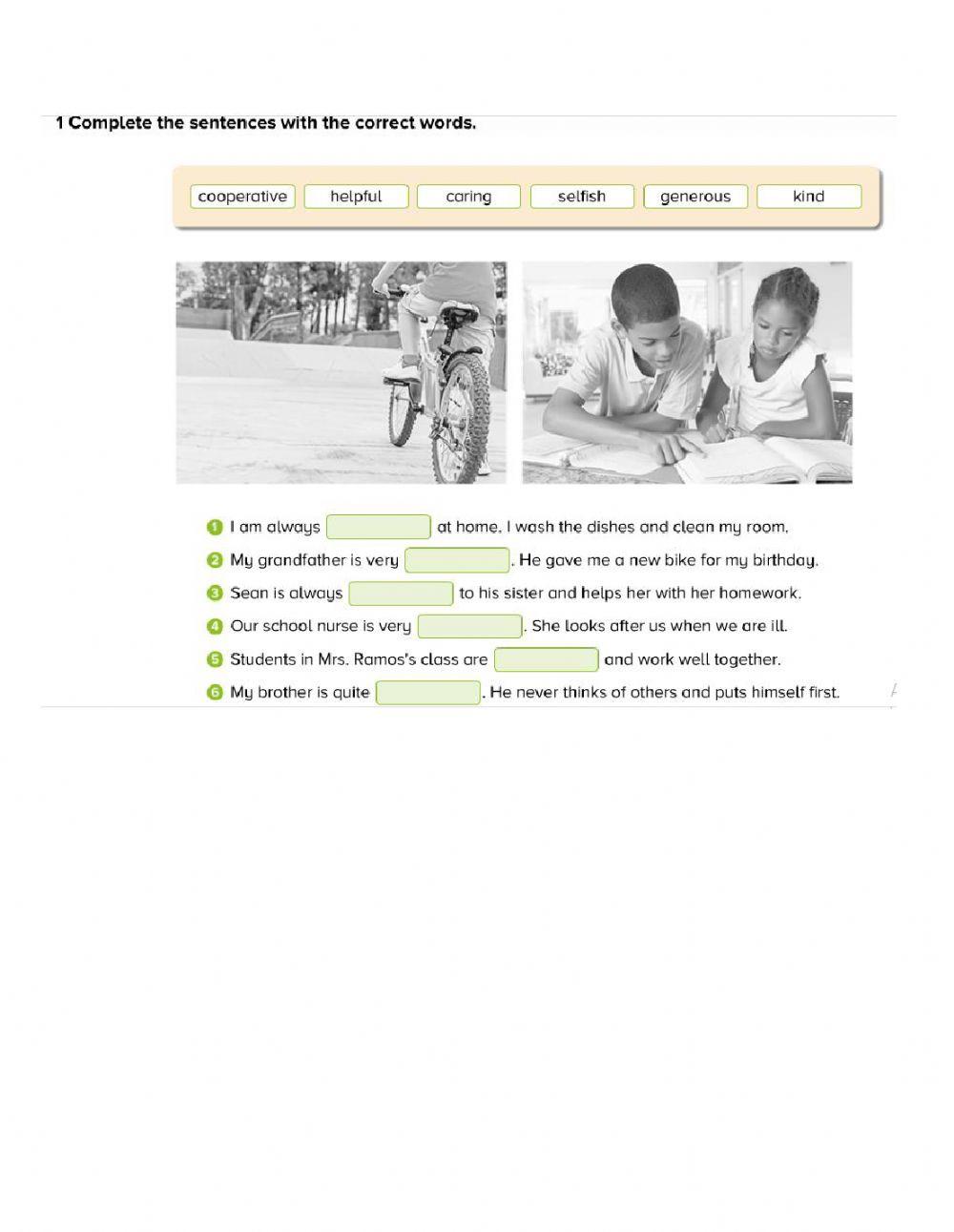 Grammar and vocabulary unit 7 (1) worksheet | Live Worksheets