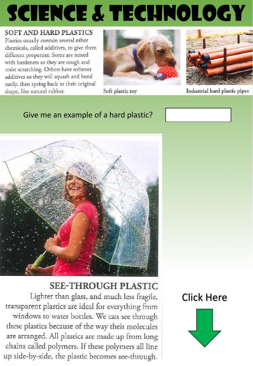 WEEK 24: THURSDAY: Plastics