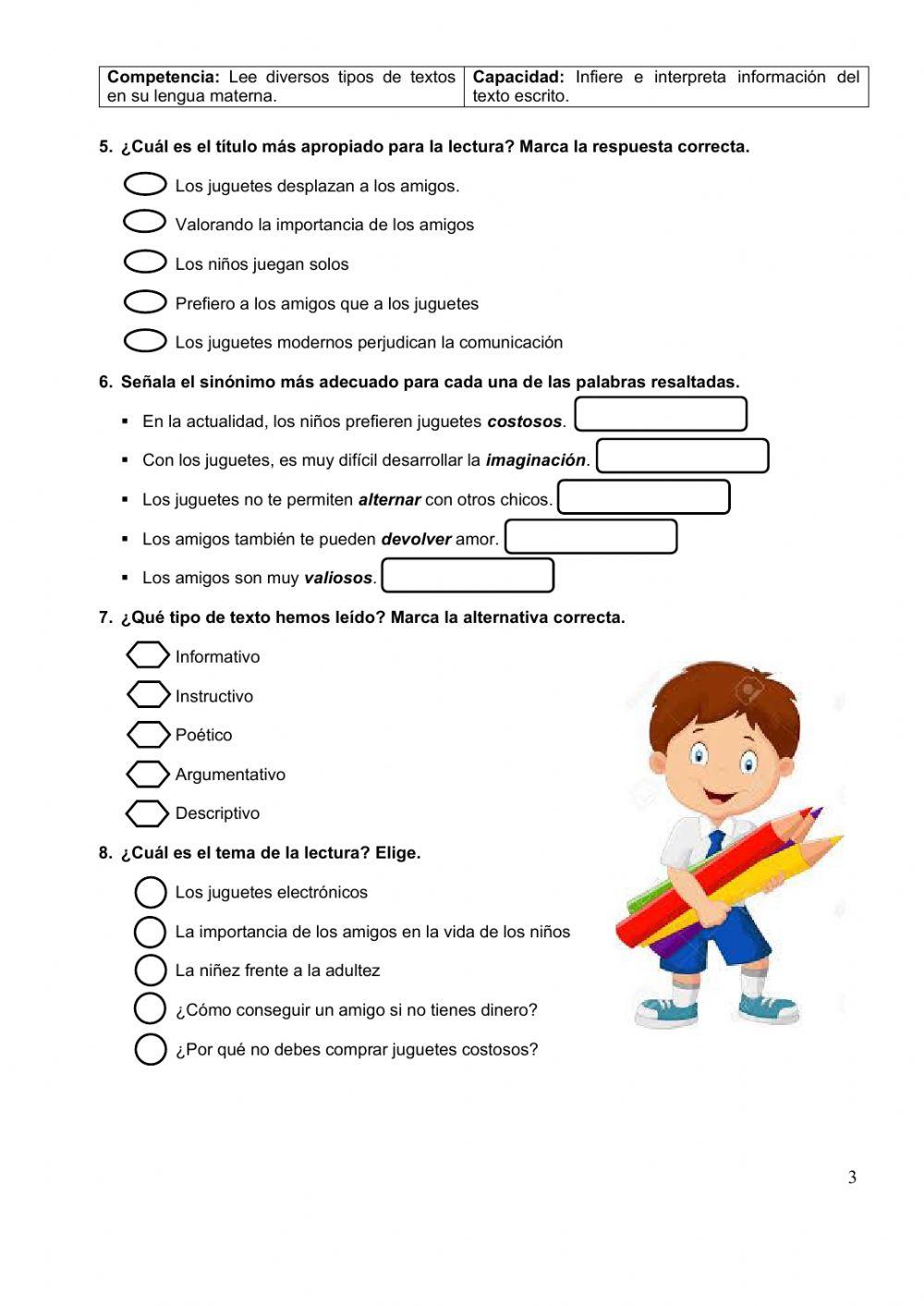 Comprensión de textos