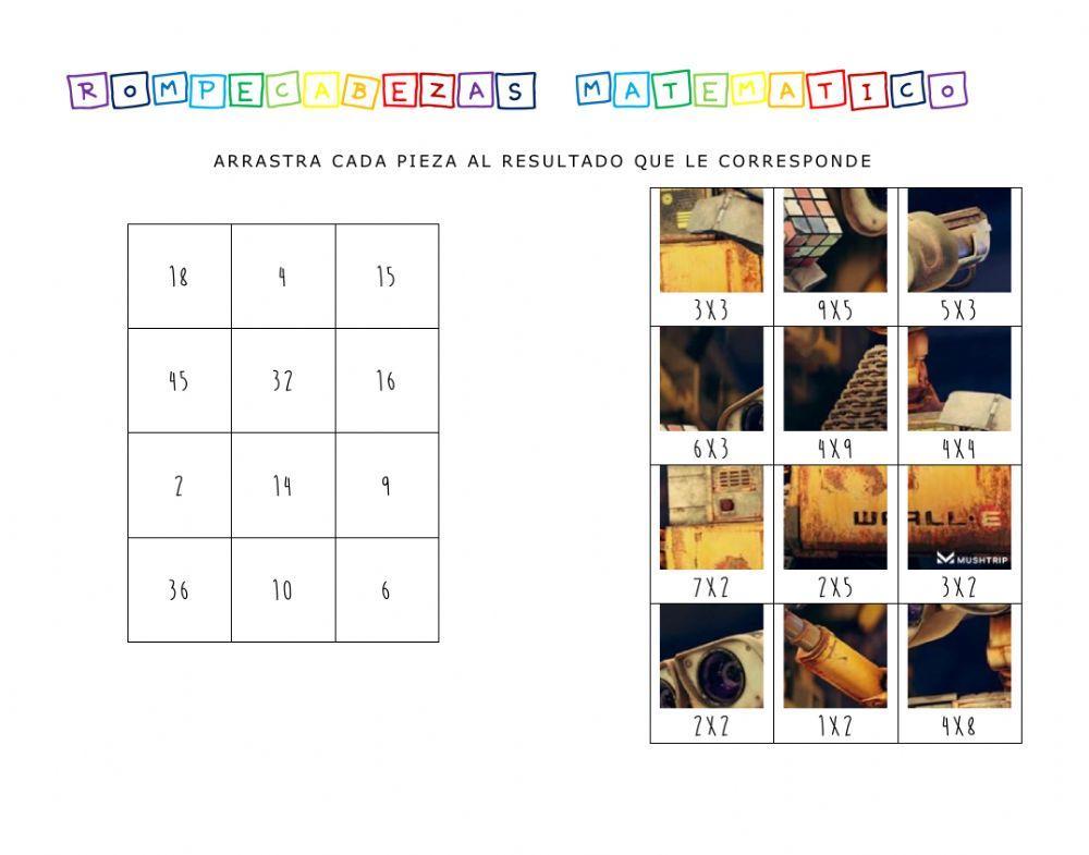 Rompecabeza Multiplicativo
