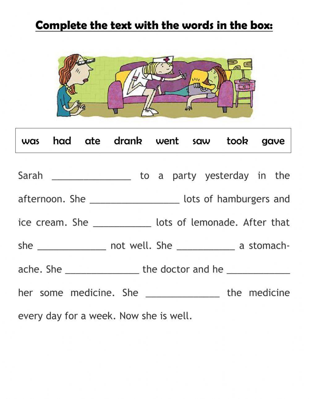 What's the matter with Sarah?