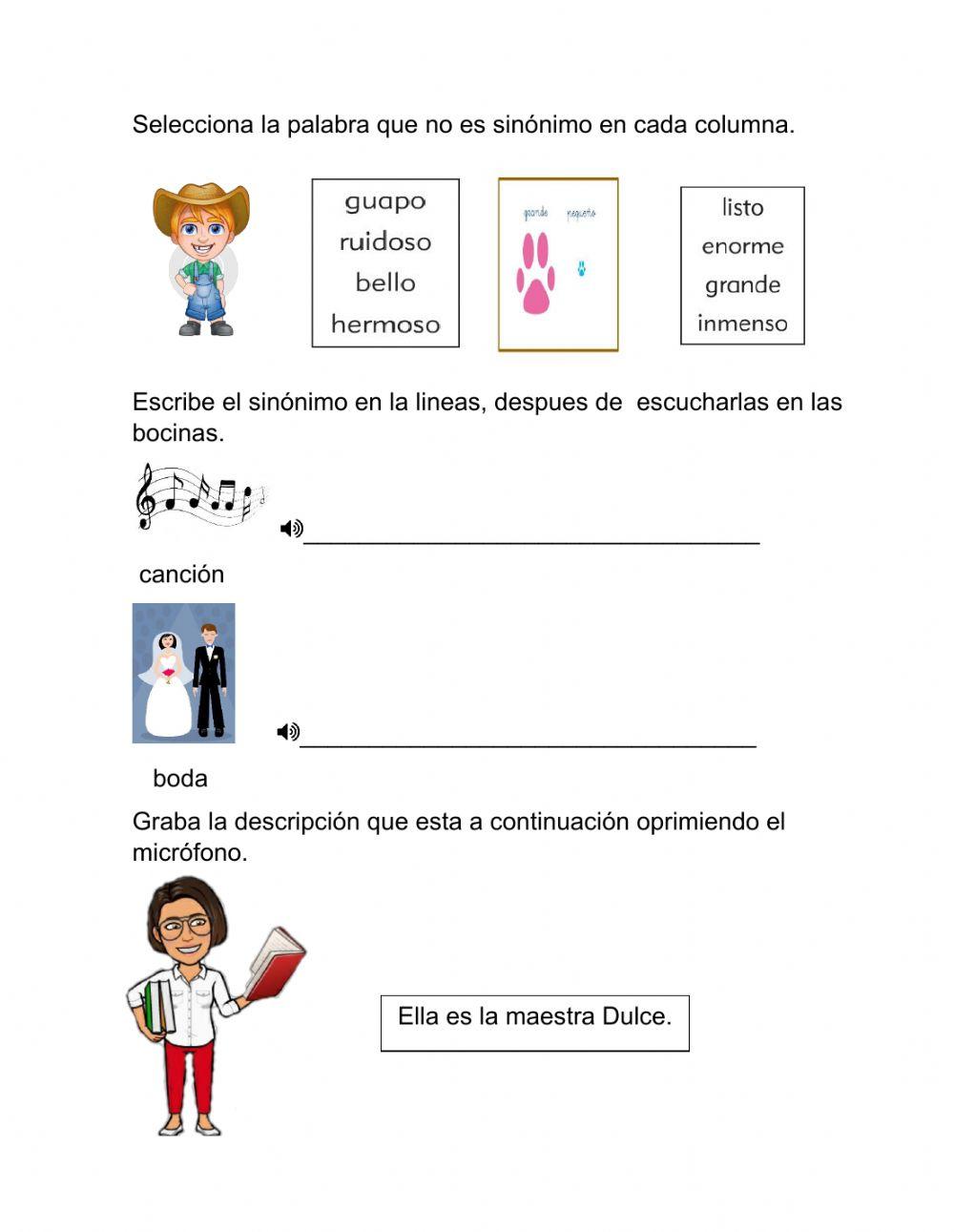 Consonantes y vocales