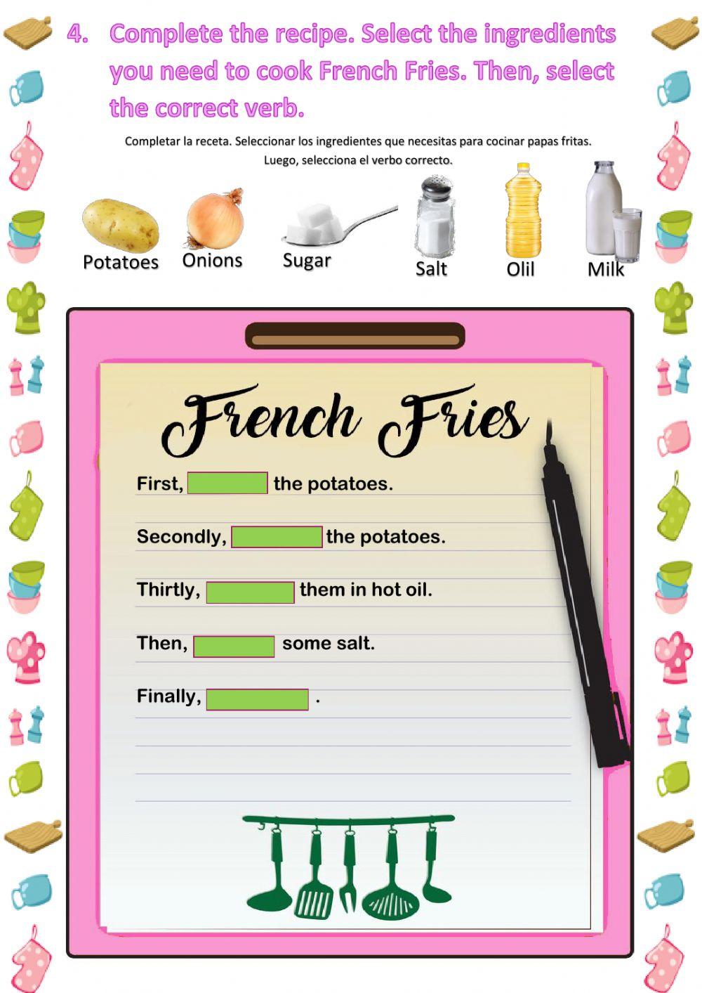 Verbs in the Kitchen