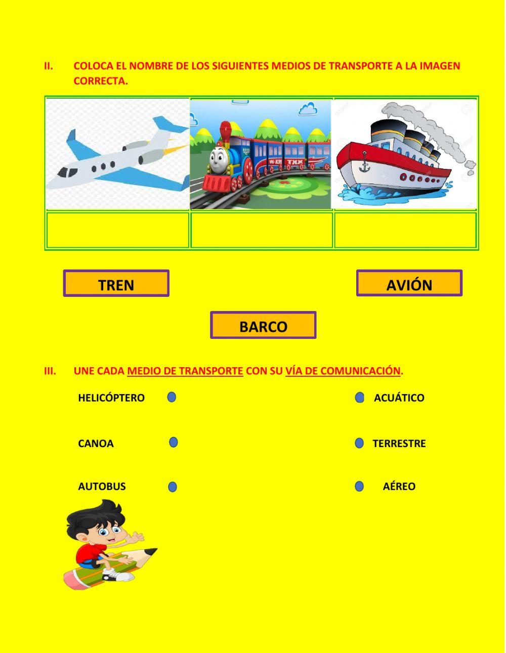 Vias y medios de transporte