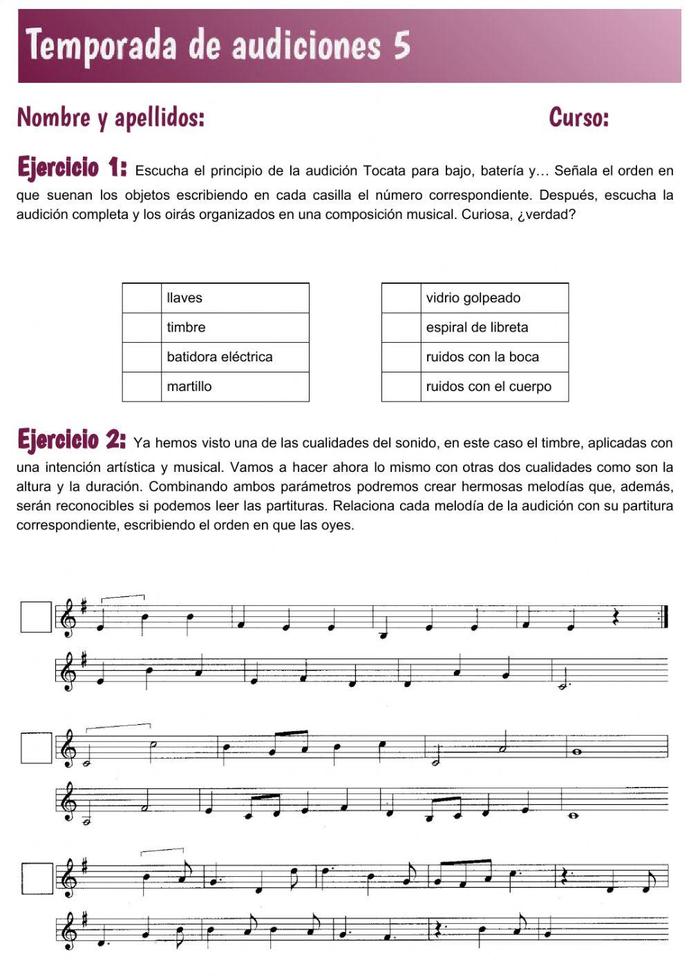 Temporada de audiciones 5