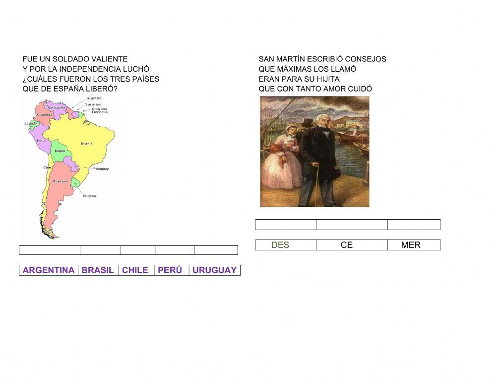 Adivinanzas sobre san martin