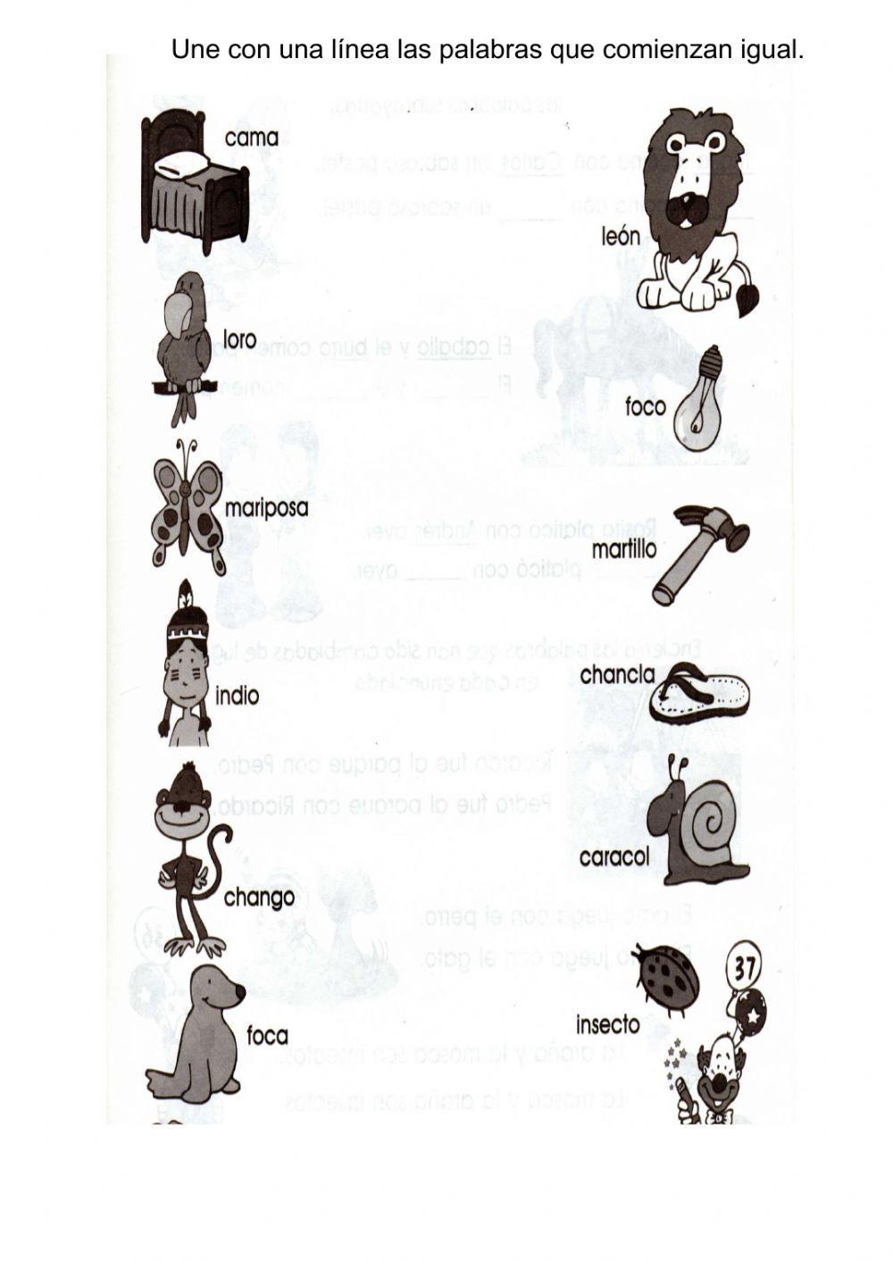 Ejercicios de lectura y escritura