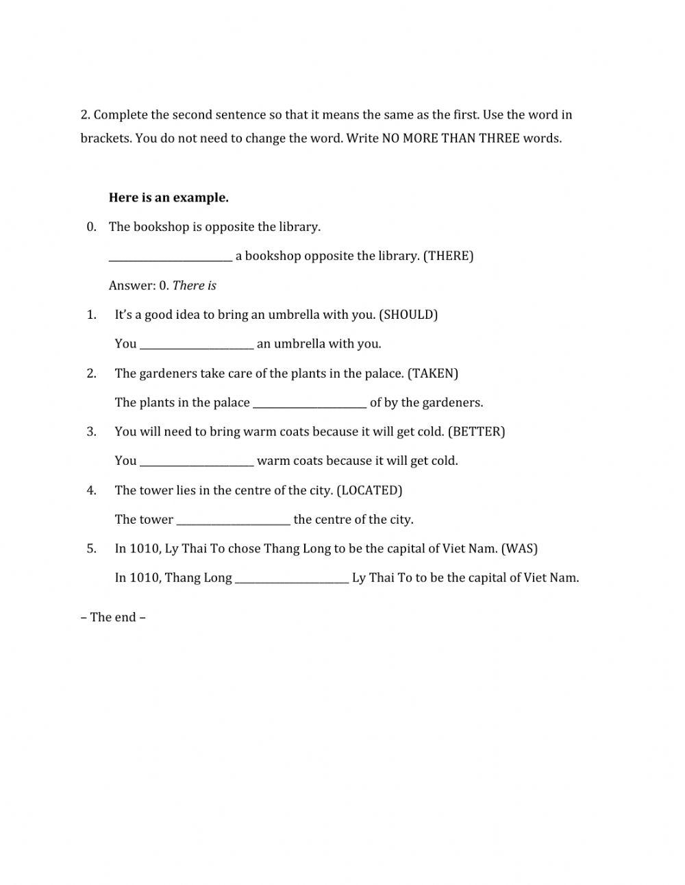 Lớp 7 - Unit 7 TRAFFIC-WRITING