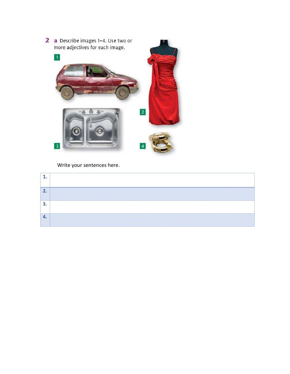 Grammar Exercise  page 109