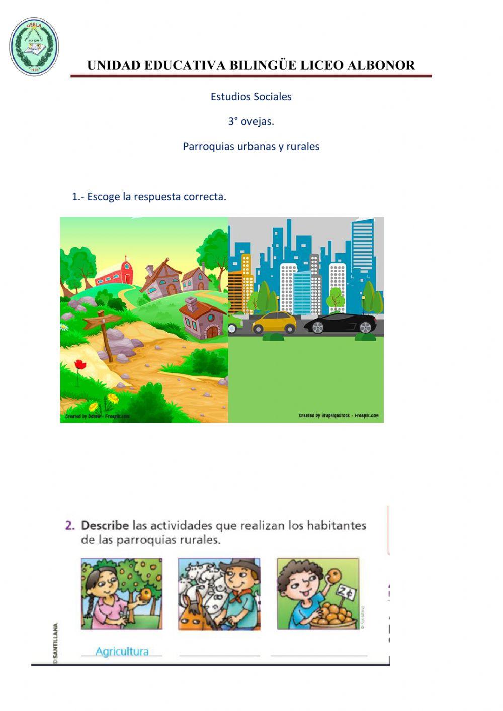 Parroquias urbanas y rurales