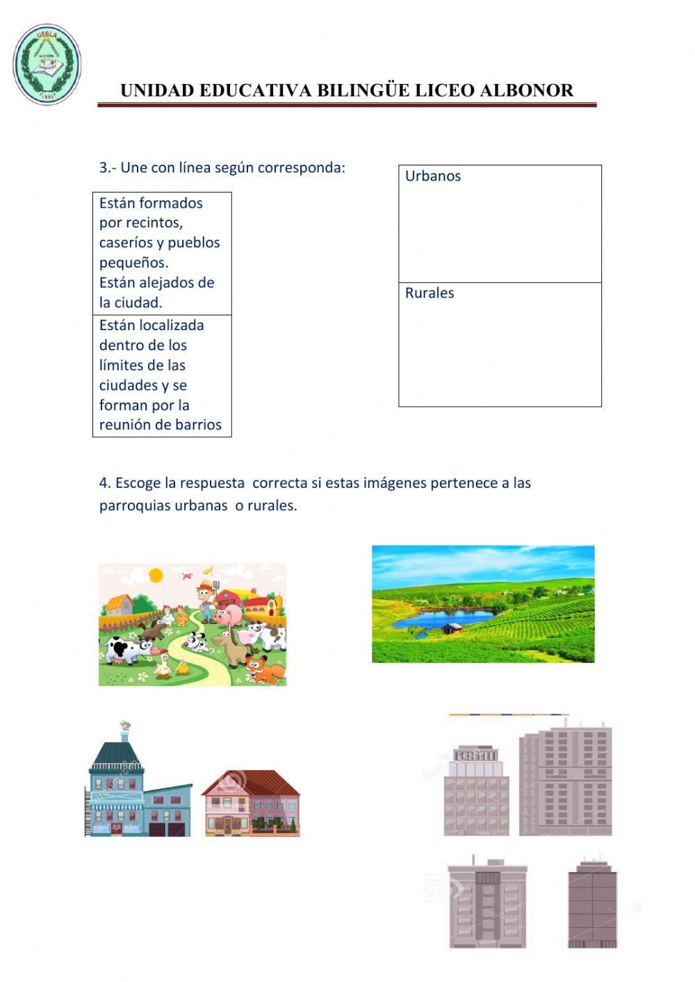 Parroquias urbanas y rurales