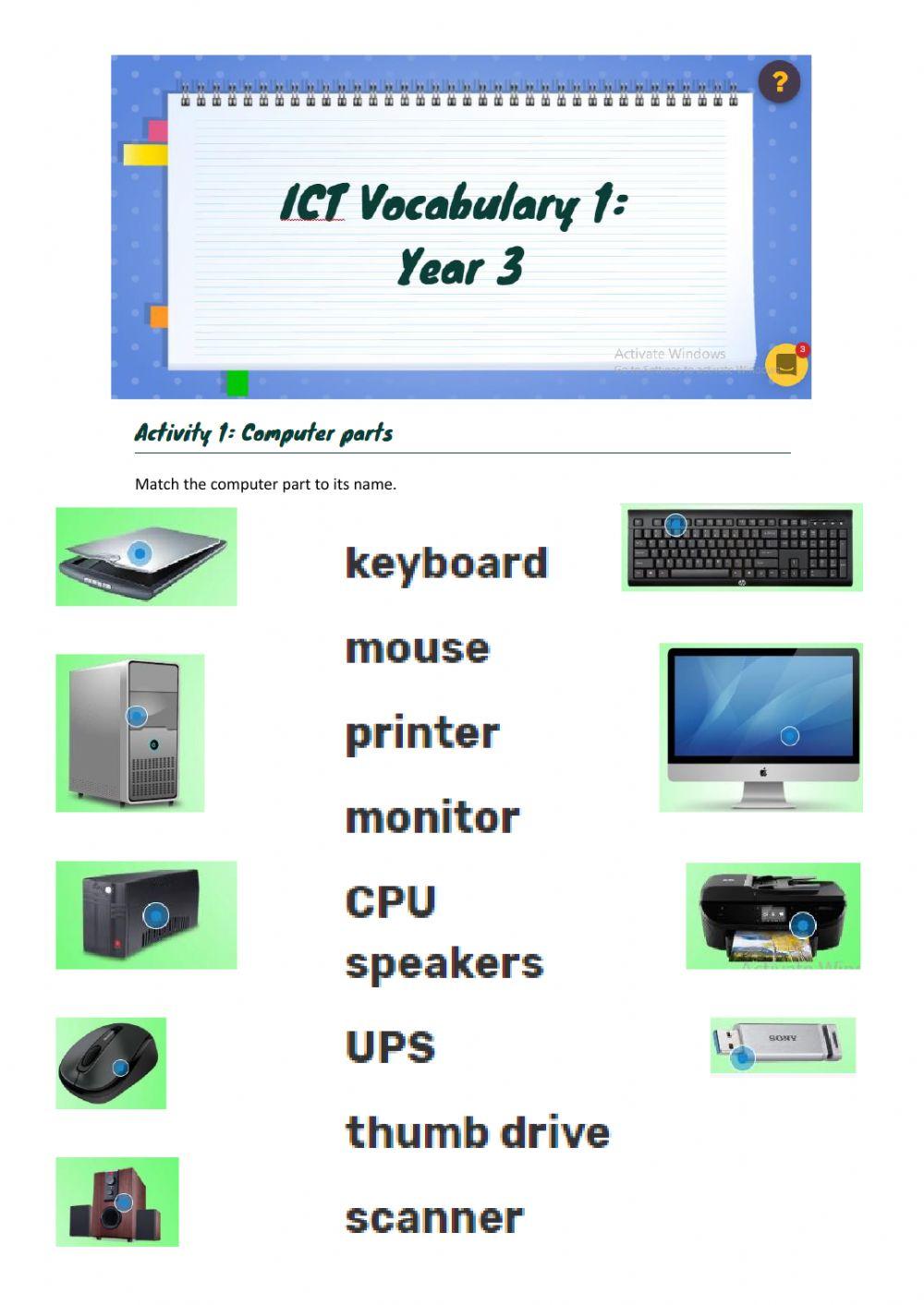 ICT Vocabulary
