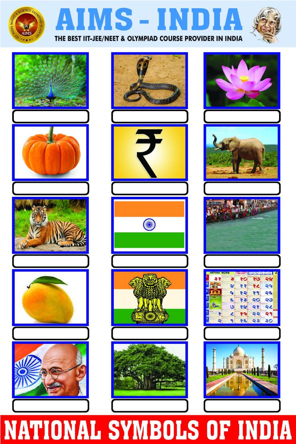 National symbols of india - aims-india