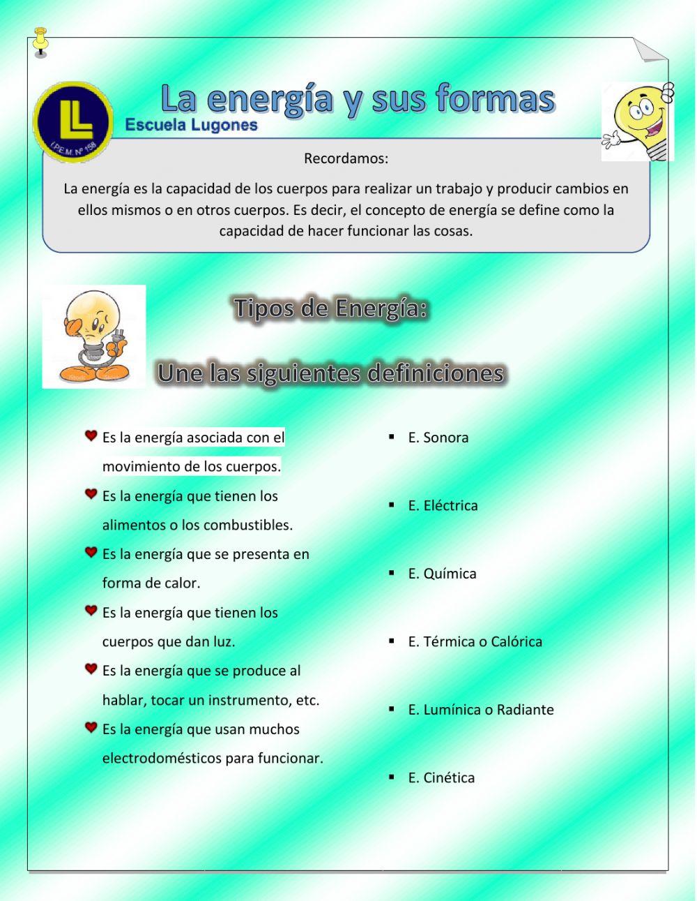 La energía y sus formas