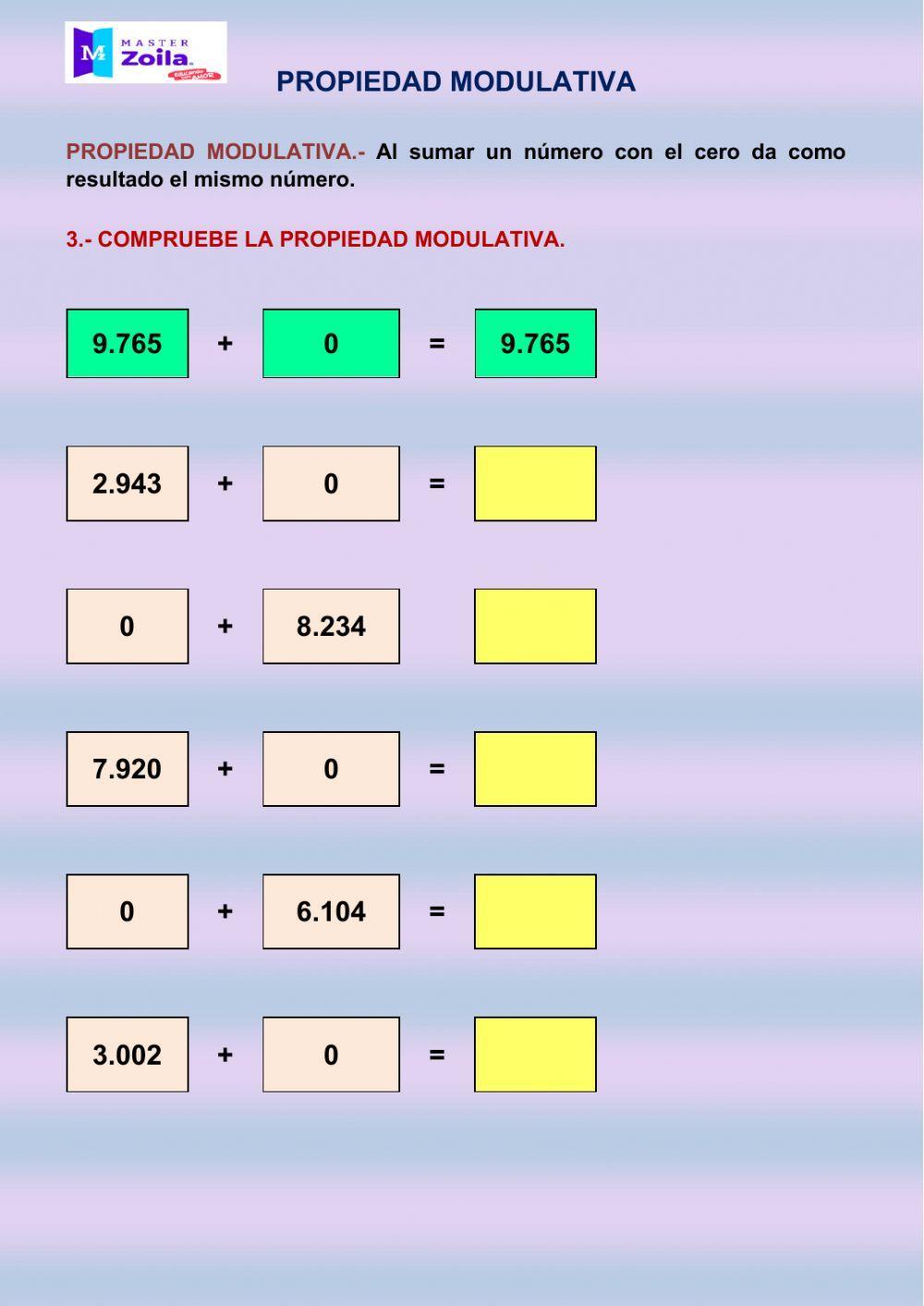 Propiedad Modulativa Propiedad Modulativa