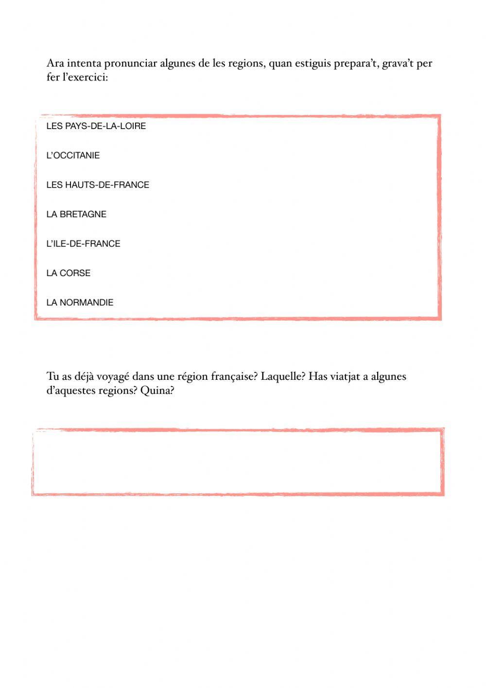 Prononcer les régions françaises