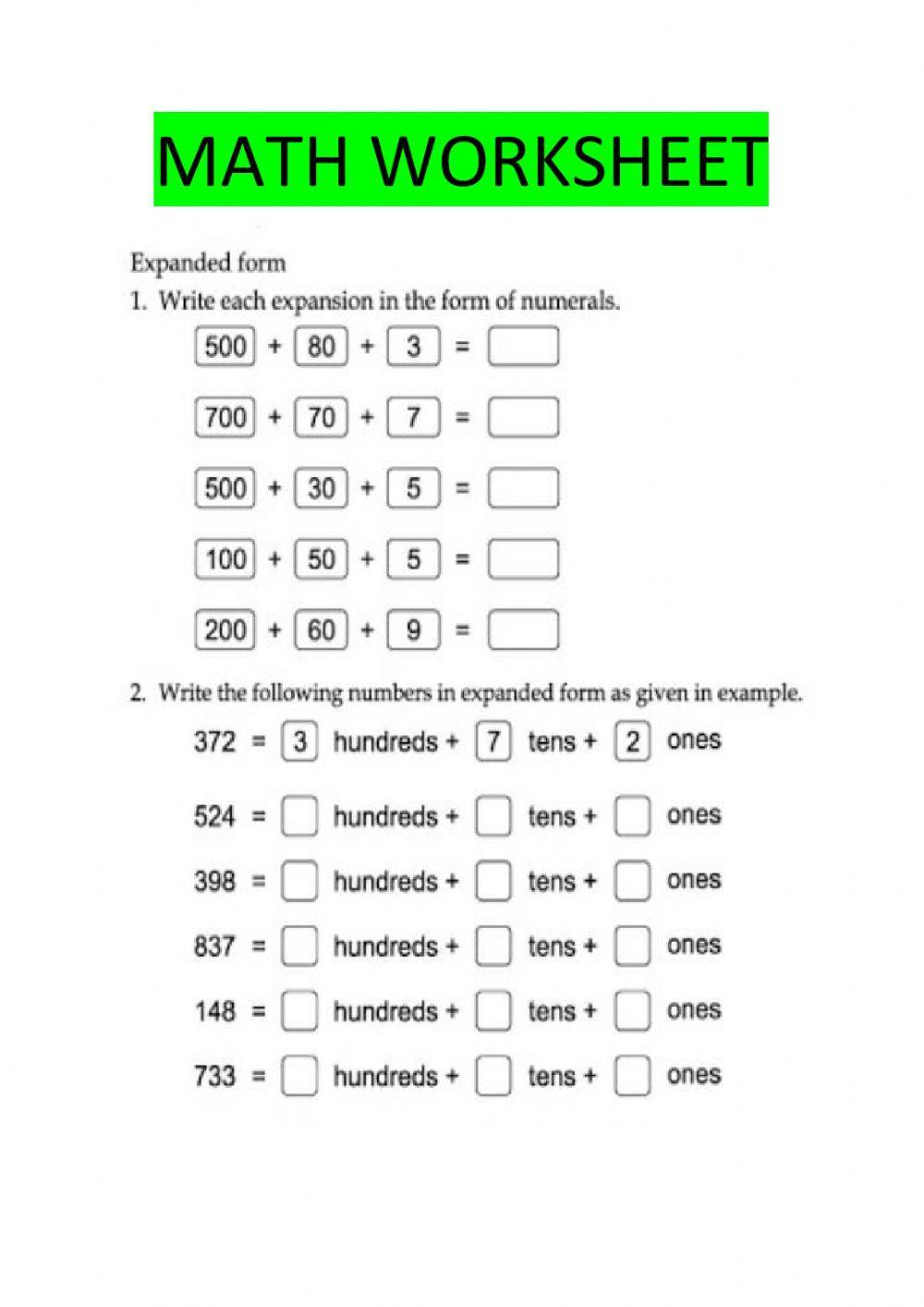 326846 Math namdeep LiveWorksheets