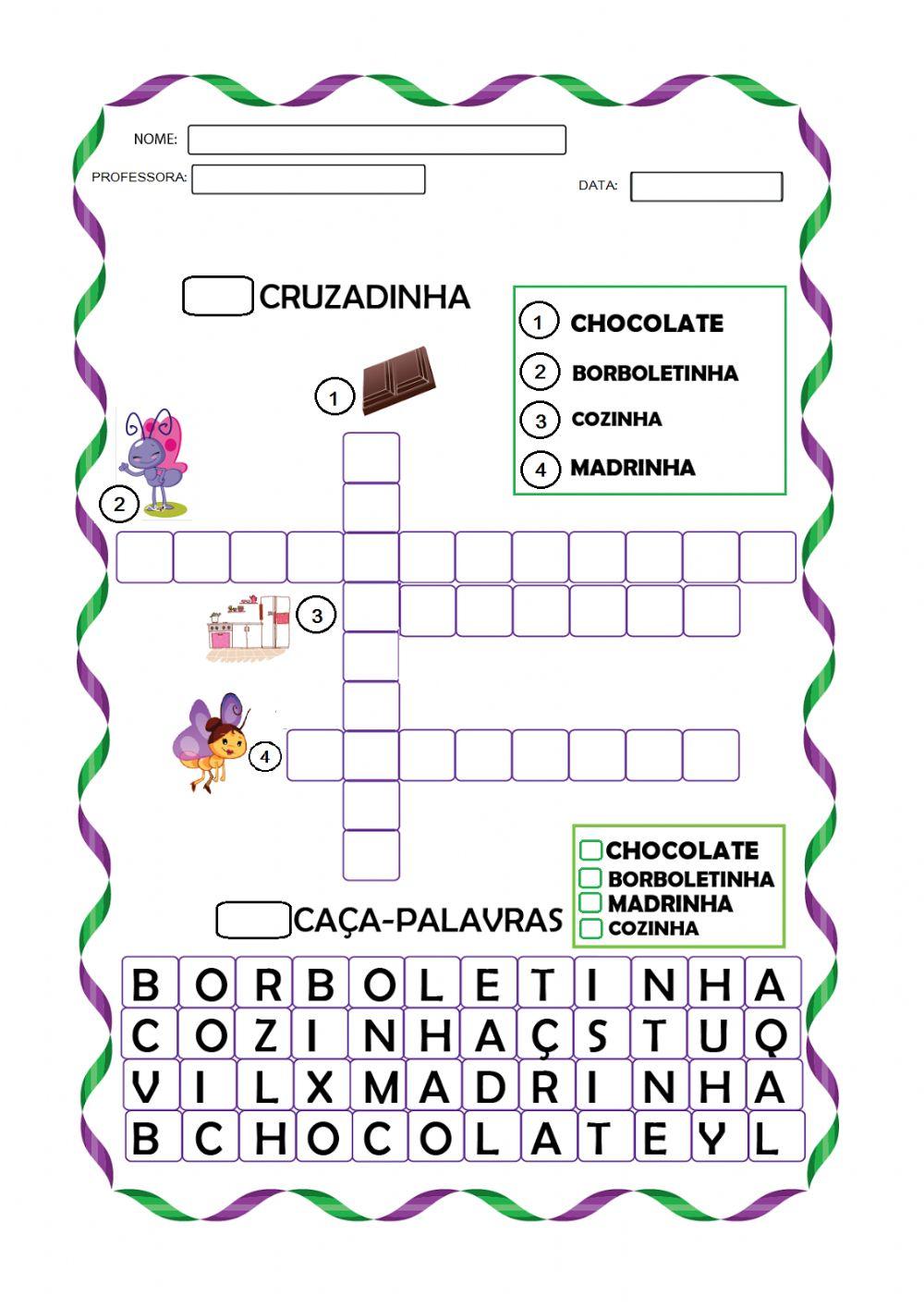 Cruzadinha-caça-palavras