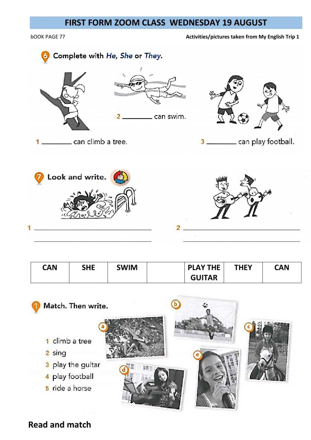 Revision can can't like