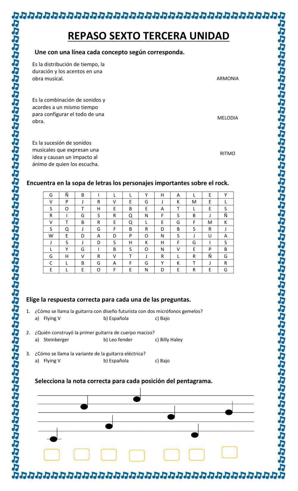 Repaso sexto bloque III