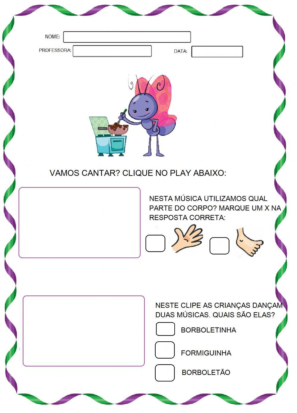 Cantiga borboletinha