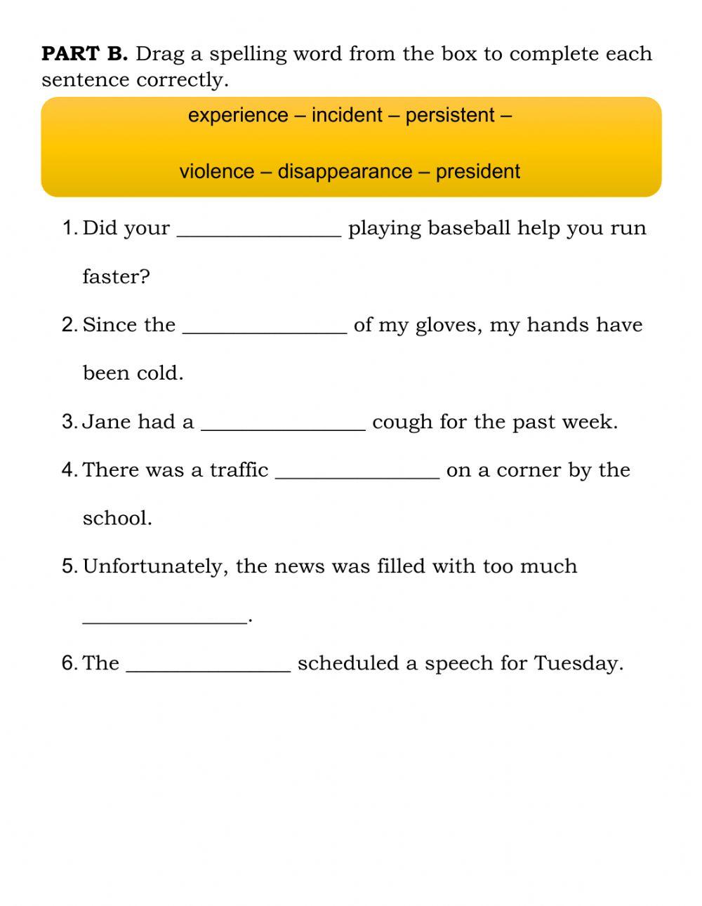 Suffixes Practice 2