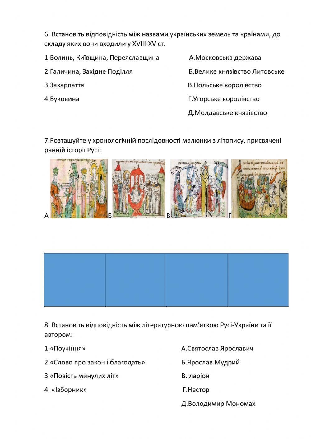 Всесвітня історія. Історія України. Повторення 7 клас (ч.3)
