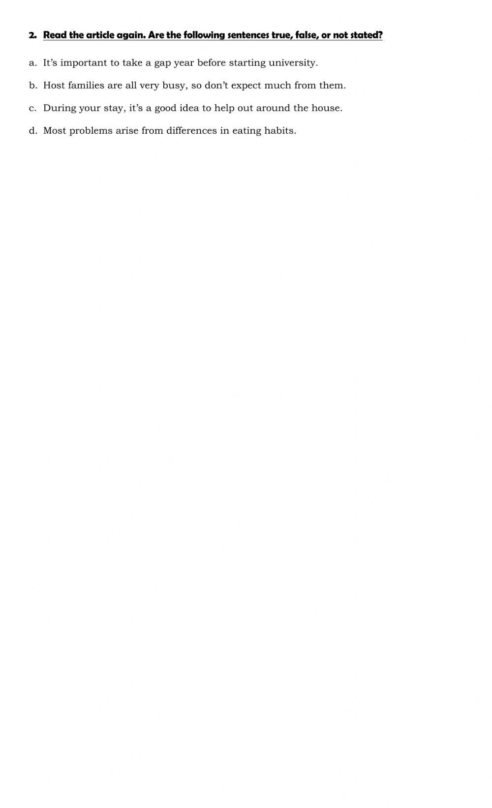 Reading Comprehension