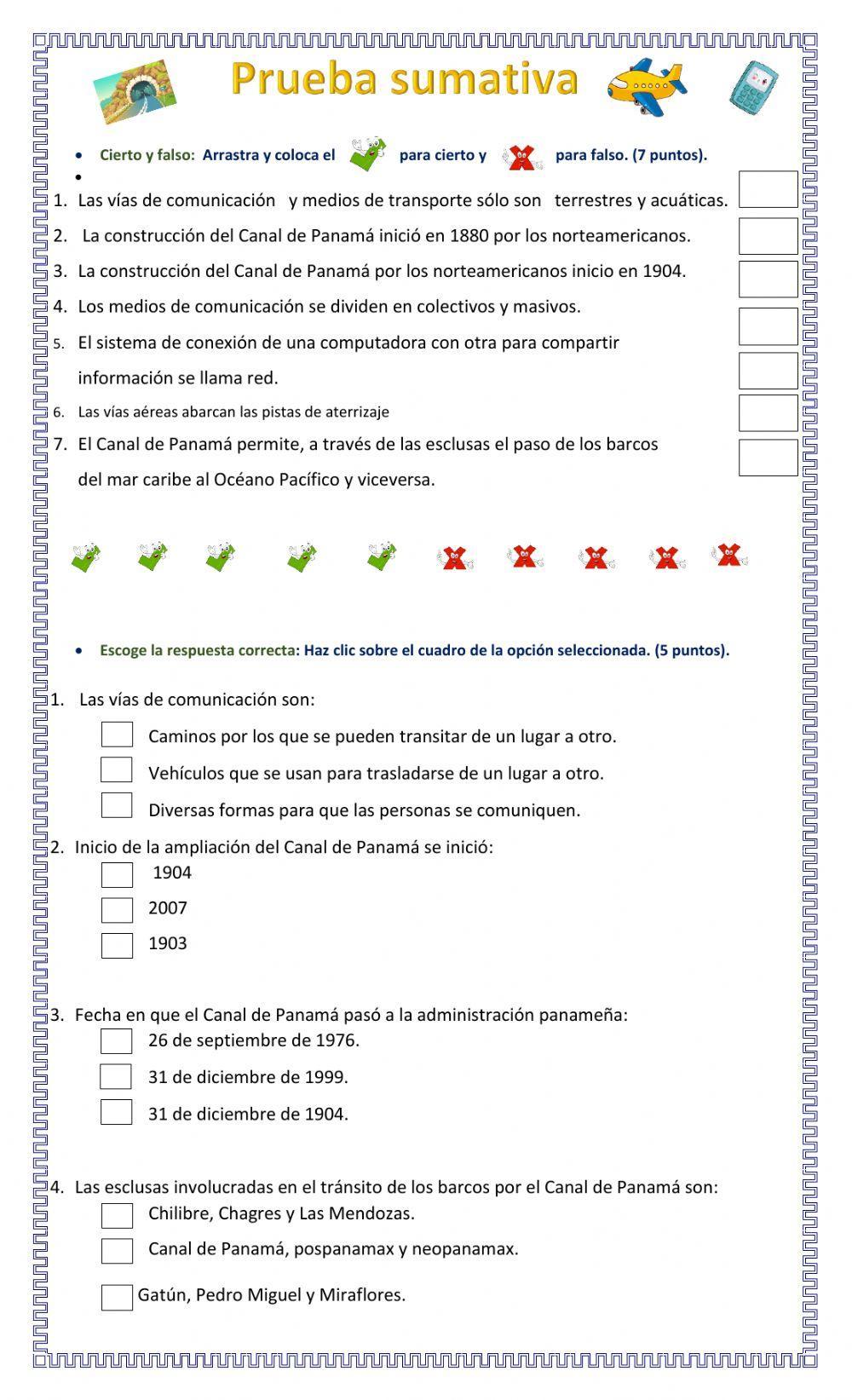 Medios de transportes y de comunicación