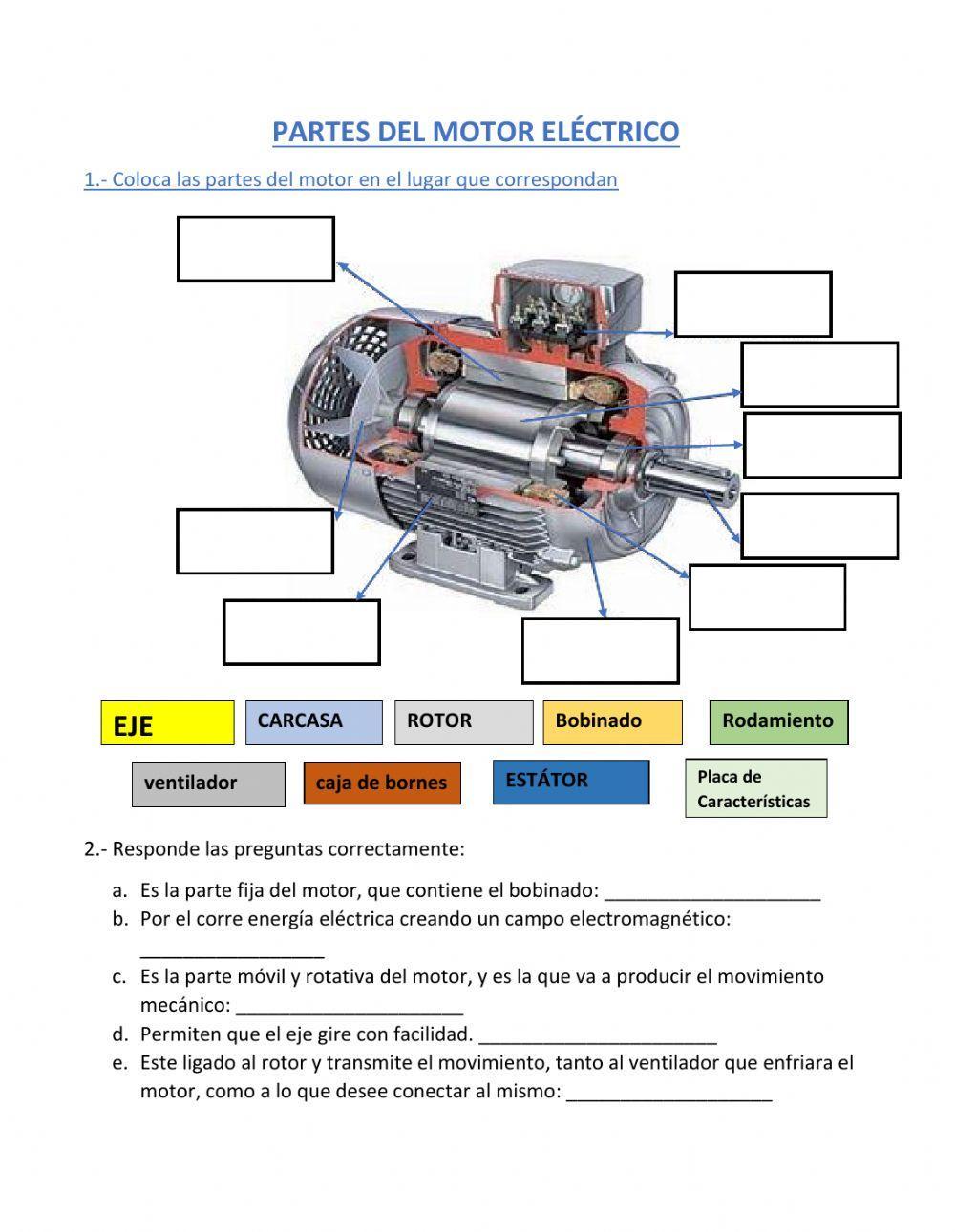 Partes del Motor Eléctrico