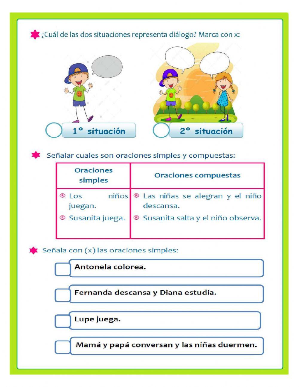 La oración y sus conectores