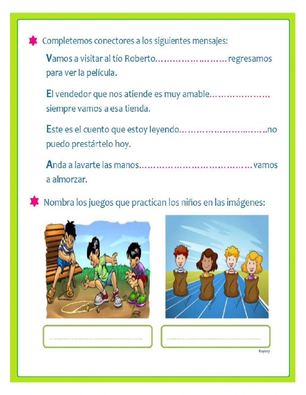 La oración y sus conectores