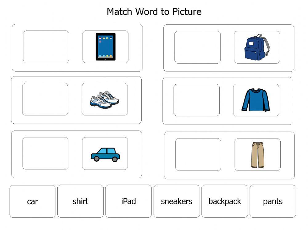 Match Word to Picture