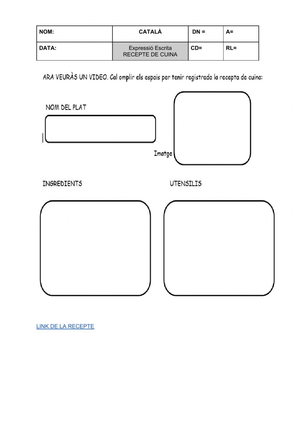 La Recepta Free Interactive Worksheets 328306 La Recepta Free Interactive Worksheets 328306