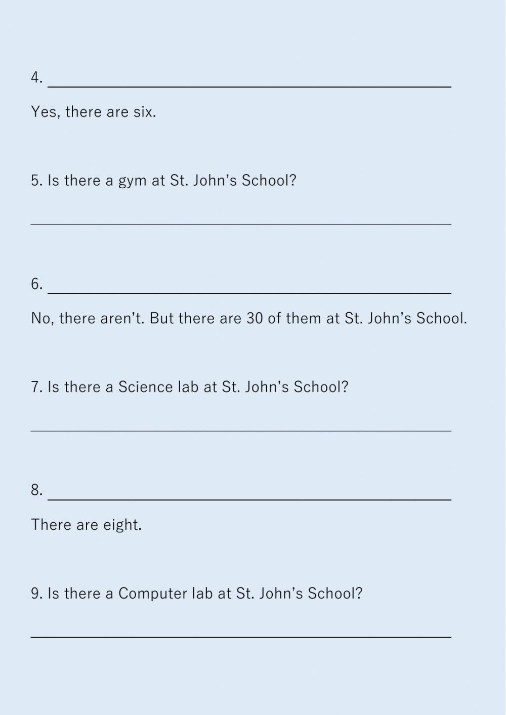 There is, are, how many