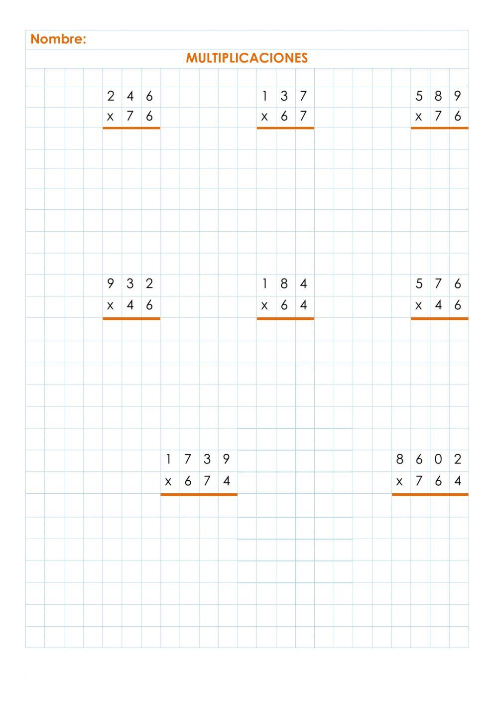 Multiplicaciones
