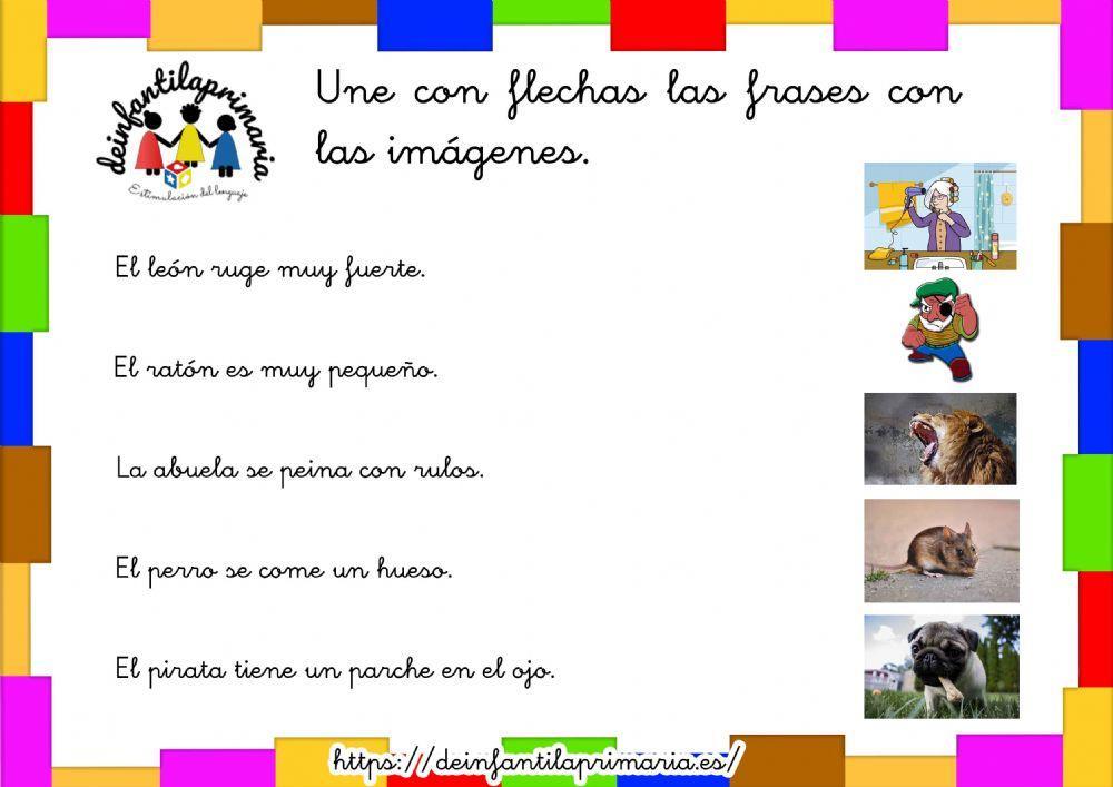 Une con flechas comprensión lectora Une con flechas comprensión lectora