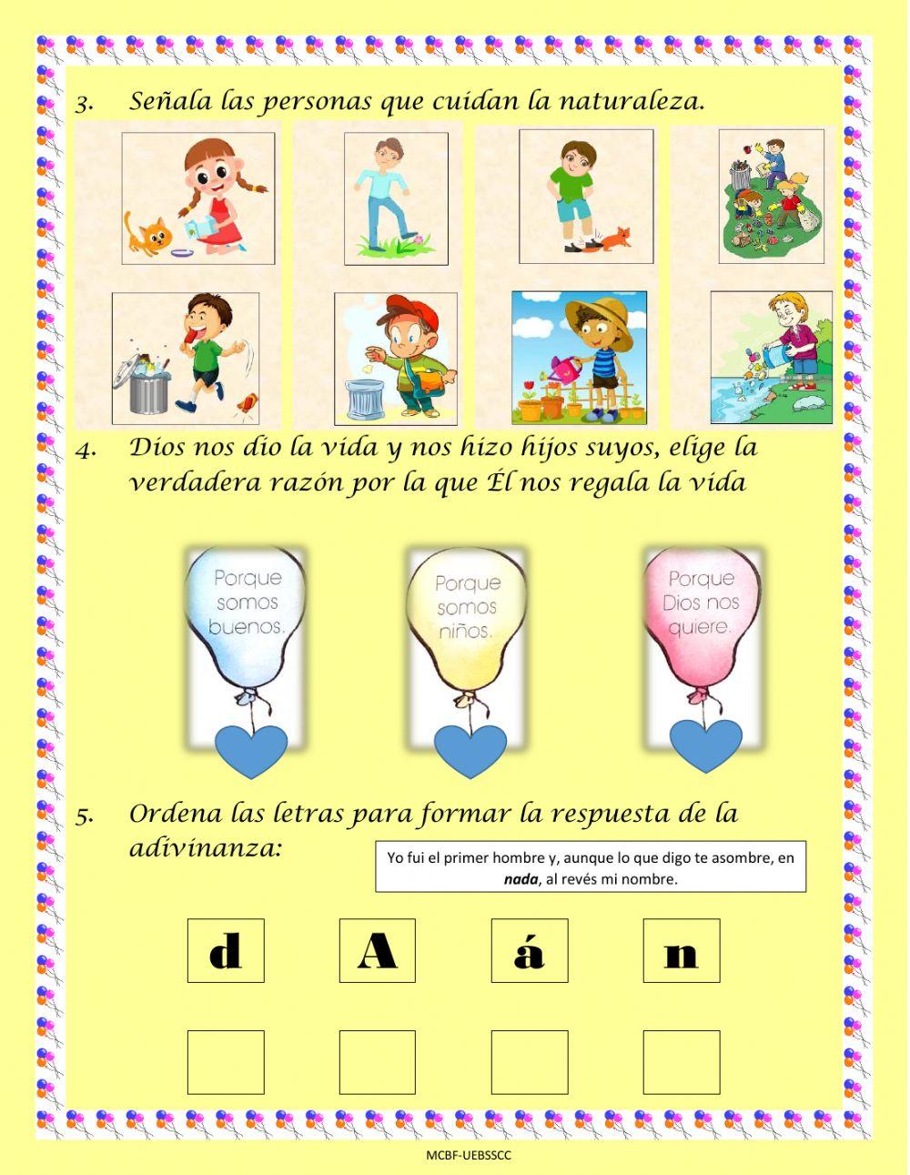 Dios Crea y nos regala la vida