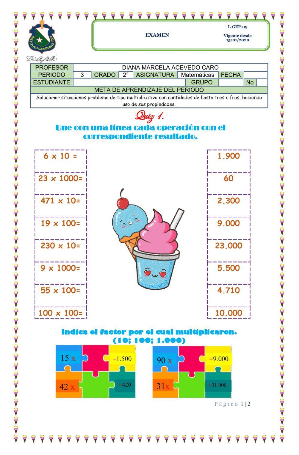 Multiplicación  abreviada