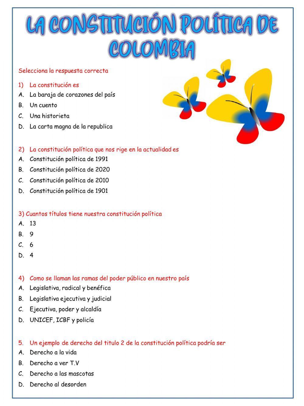 La constitucion politica de colombia