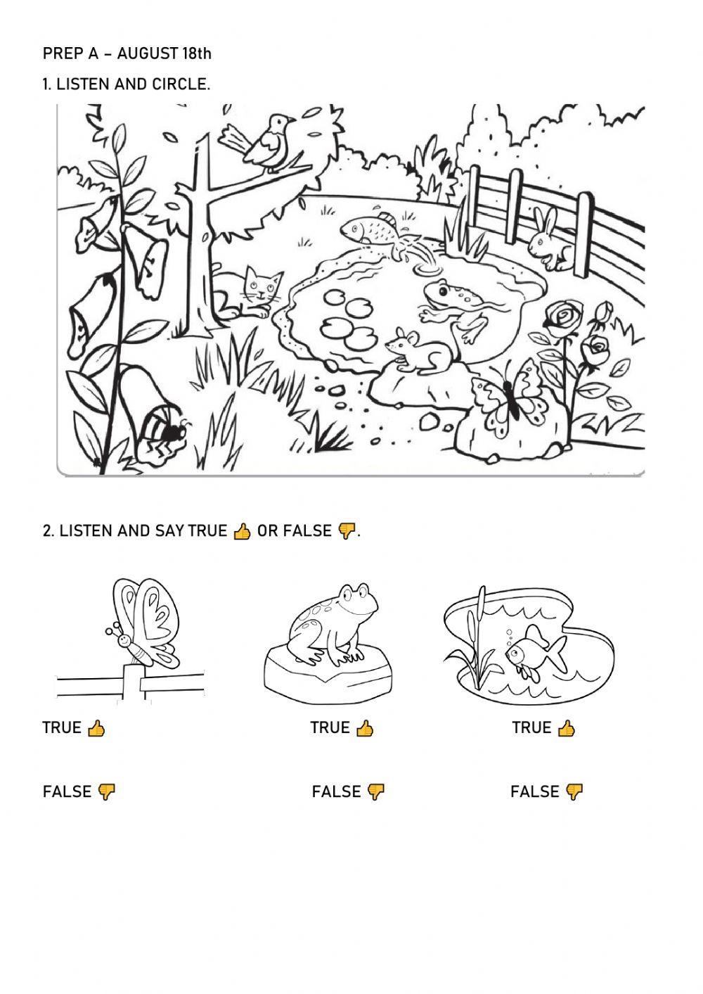 Where are the animals? PREP A