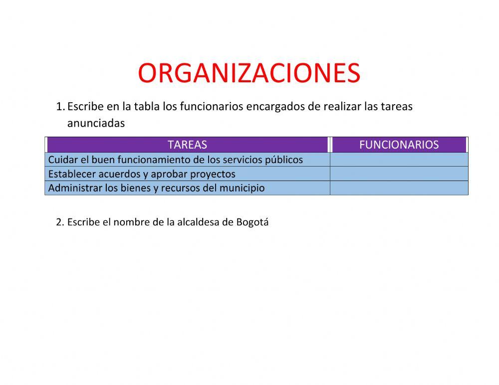 Organizaciones