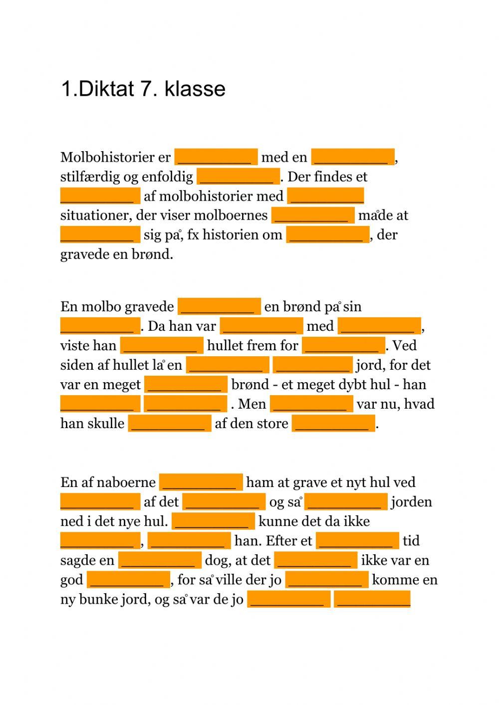 Diktat - hullet 7.1 Diktat - hullet 7.1