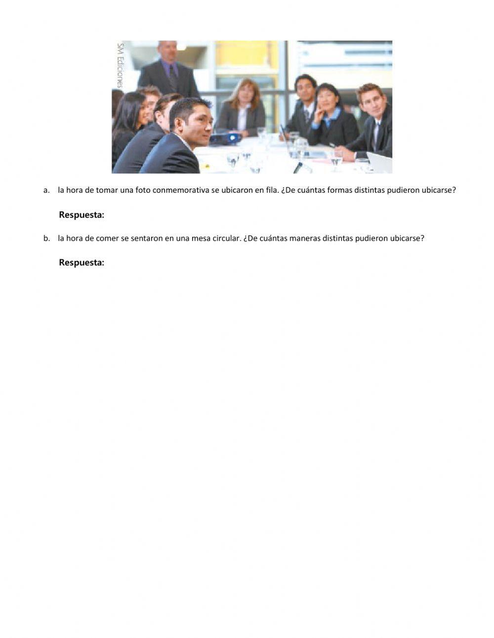 Permutación sin repetición