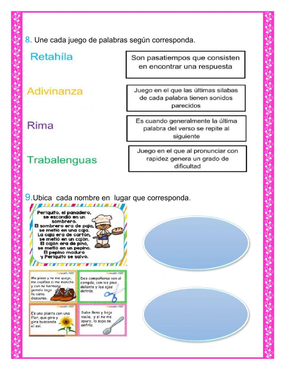 Evaluación bimestral de segundo