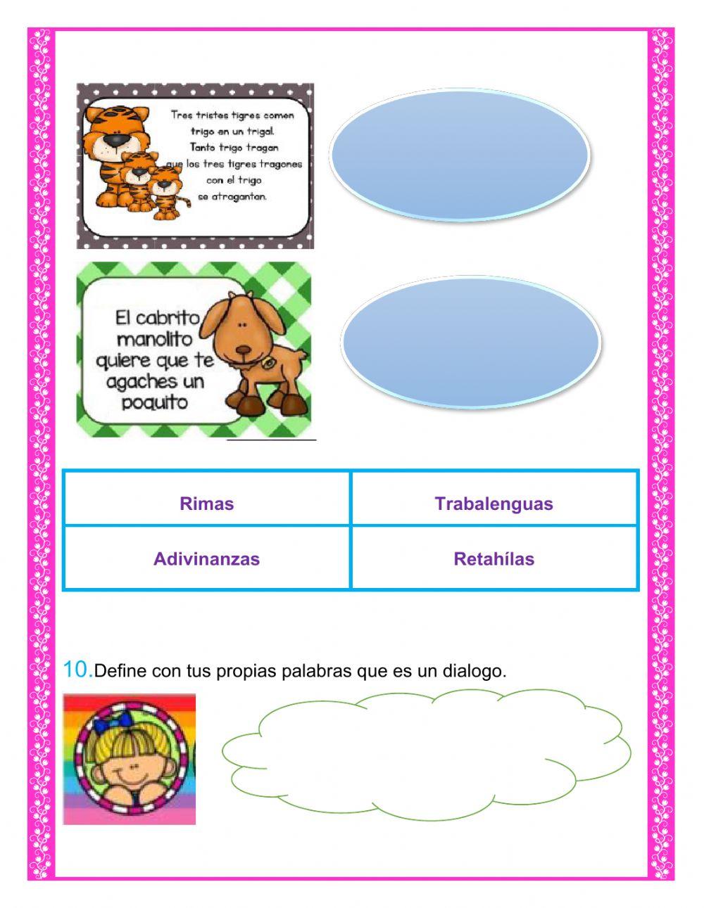 Evaluación bimestral de segundo