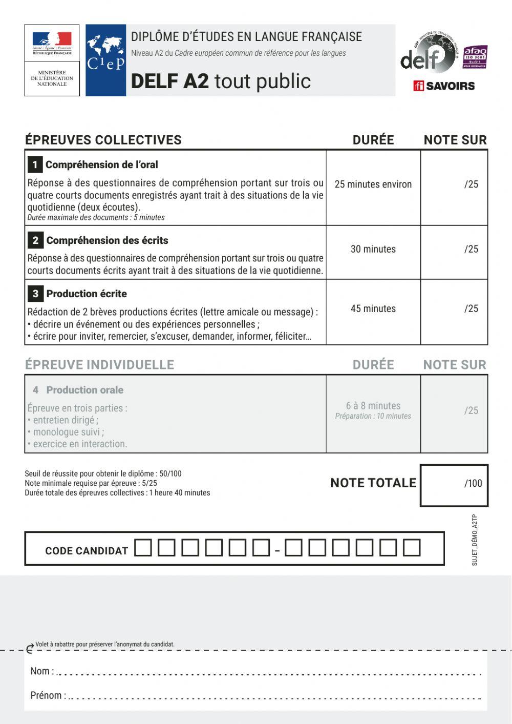 FOU examen A2 (partie1)