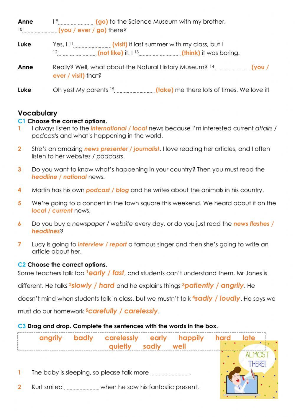 4th Juniors Practical Work Unit 4
