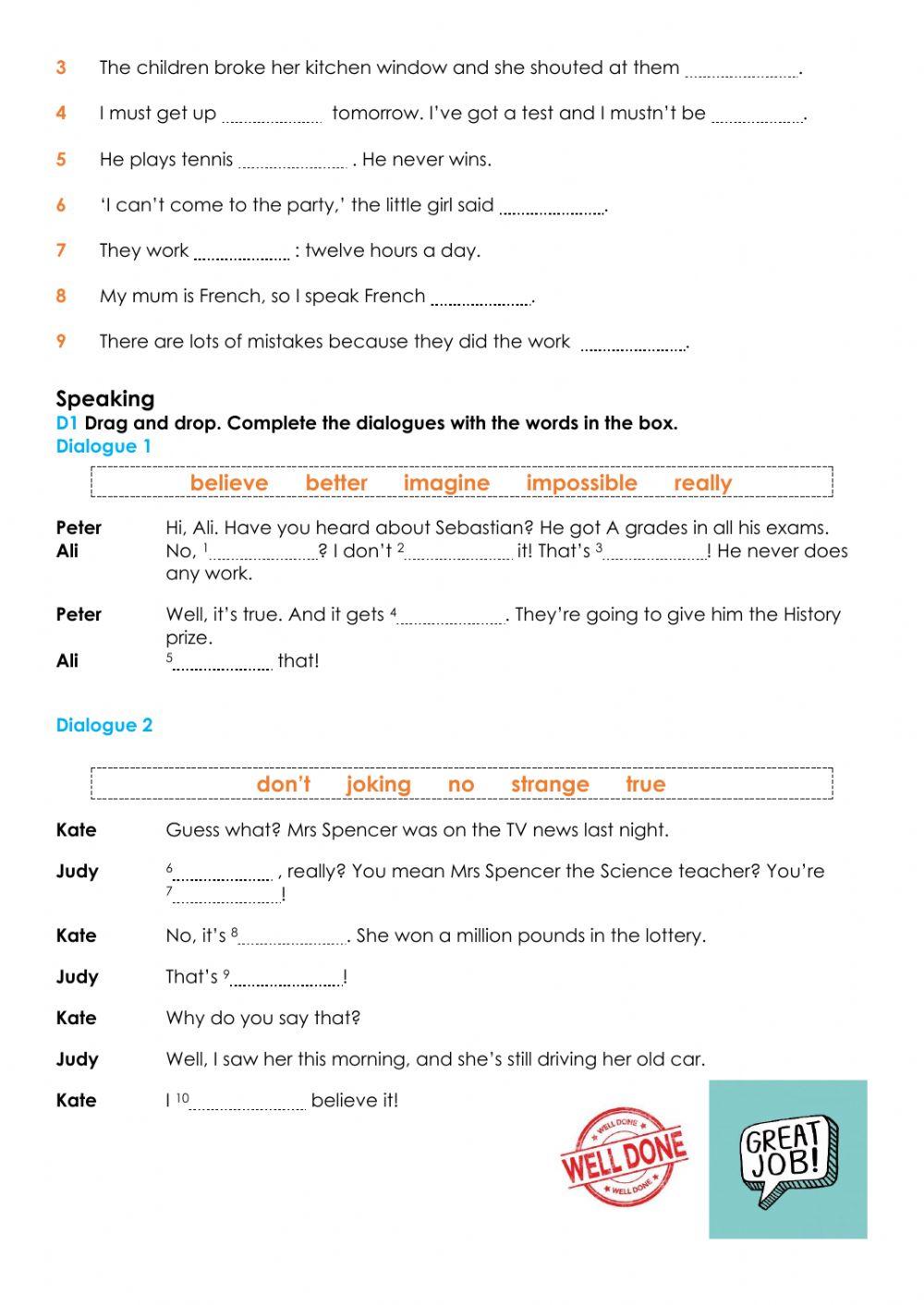 4th Juniors Practical Work Unit 4