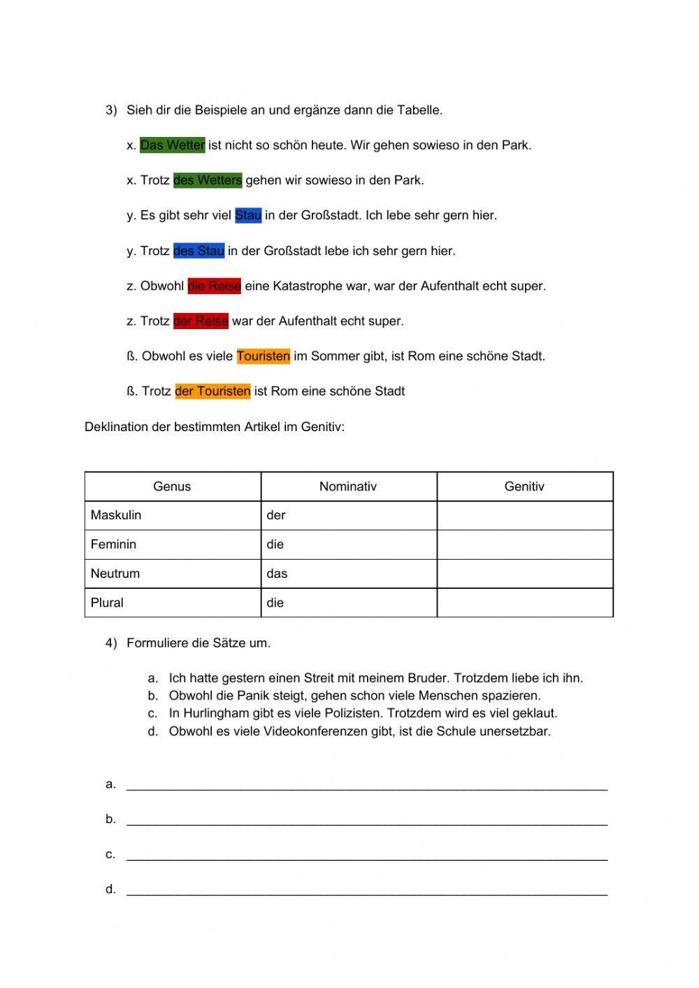 Konzessive Zusammenhänge